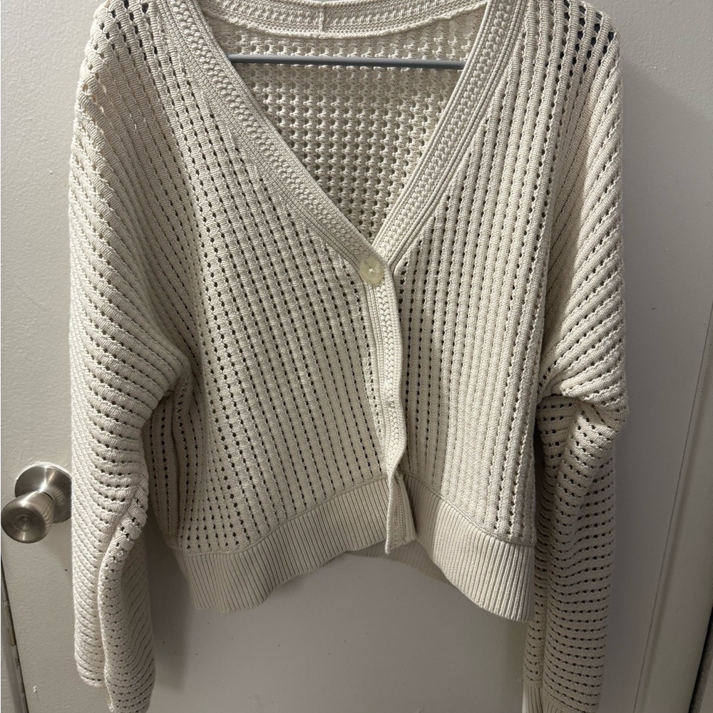 Lululemon Athletica Cream Women's Cardigan